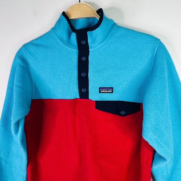 Patagonia Synchilla Re-Tool Snap-T Fleece Pullover Girls Sz XL/14 - Picture 2 of 12